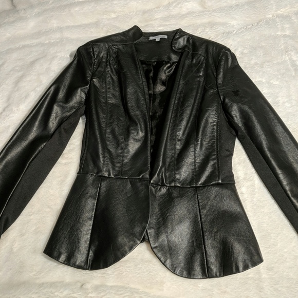 Charlotte Russe Jackets & Blazers - Faux leather blazer single clasp front
